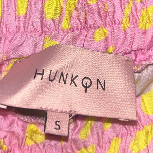 Hunkon Women's Pink and Yellow Benita Trousers From Denmark Size Small - Picture 8 of 10